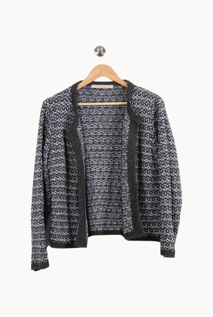 Gilet Noir et Blanc - Taille L/40 de la marque La Fée Maraboutée | PARAD53070 - Vendu par Paradigme - Image 2