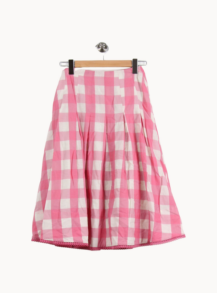 Jupe Évasée Rose et Blanche - Taille XXS/32 de la marque Tara Jarmon | PARAD67086 - Vendu par Paradigme - Image 4