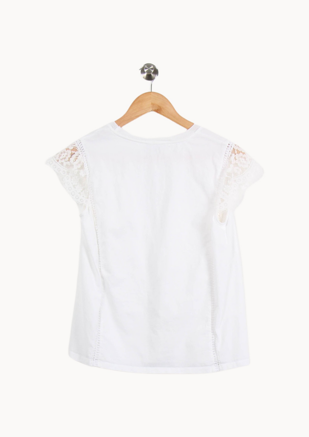 Blouse Blanche - Taille L/40 de la marque Sandro | PARAD52531 - Vendu par Paradigme - Image 4