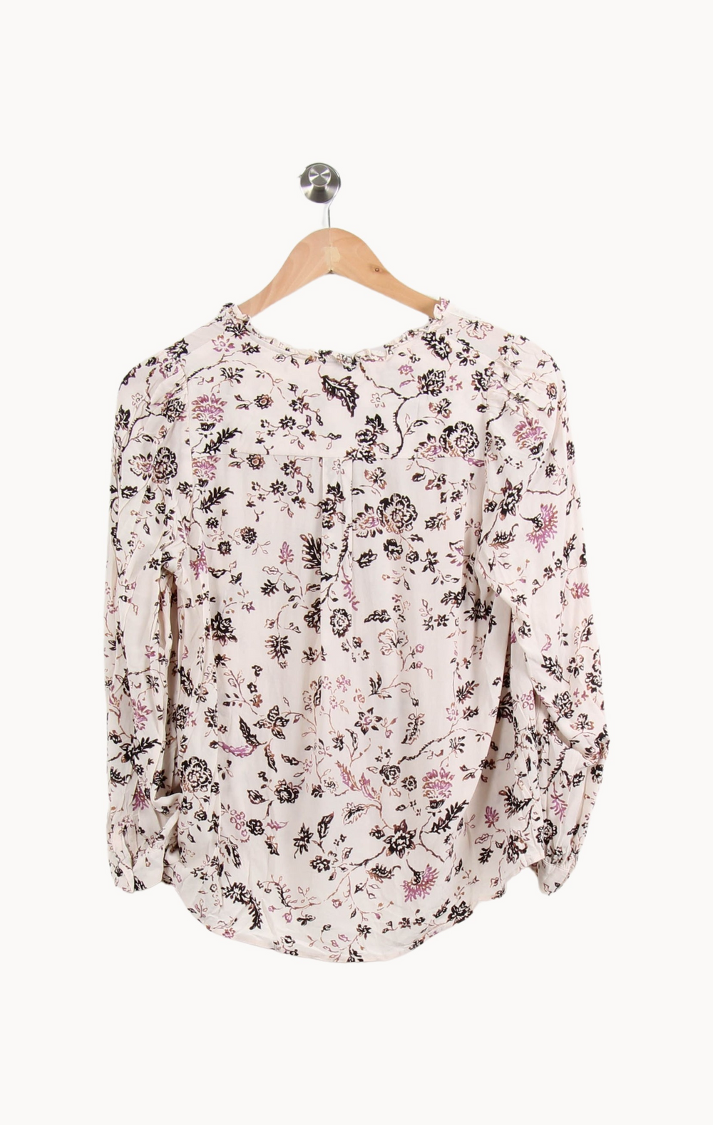 Blouse Fleurie Blanche et Noire - Taille S/36 de la marque Pablo | PARAD55381 - Vendu par Paradigme - Image 4