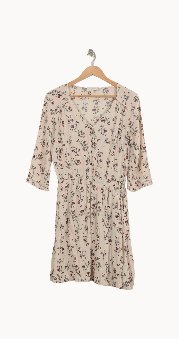 Robe Courte Blanche à Fleurs - Taille S/36 de la marque Grace & Mila | PARAD53273 - Vendu par Paradigme - Image 2