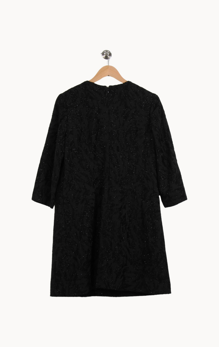 Robe Droite Noire - Taille S/36 de la marque Ines de la Fressange Paris | PARAD53085 - Vendu par Paradigme - Image 4