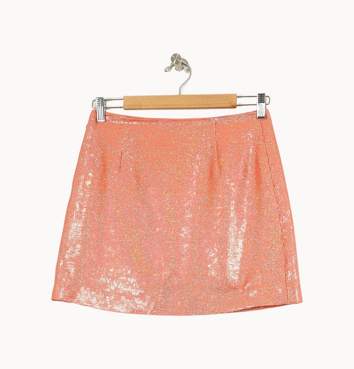 Jupe Courte Orange - Taille S/36 de la marque Ines de la Fressange Paris | PARAD69036 - Vendu par Paradigme - Image 4