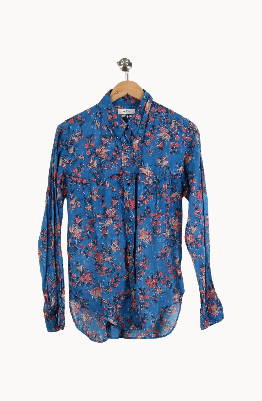 Chemise Bleu et Rouge - Taille XS/34 de la marque Isabel Marant étoile | PARAD66876 - Vendu par Paradigme - Image 2