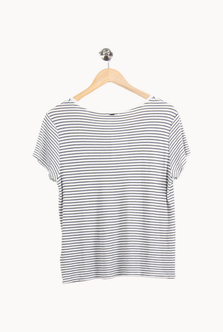 Tee-shirt Blanc et Noir - Taille L/40 de la marque IKKS | PARAD64193 - Vendu par Paradigme - Image 4