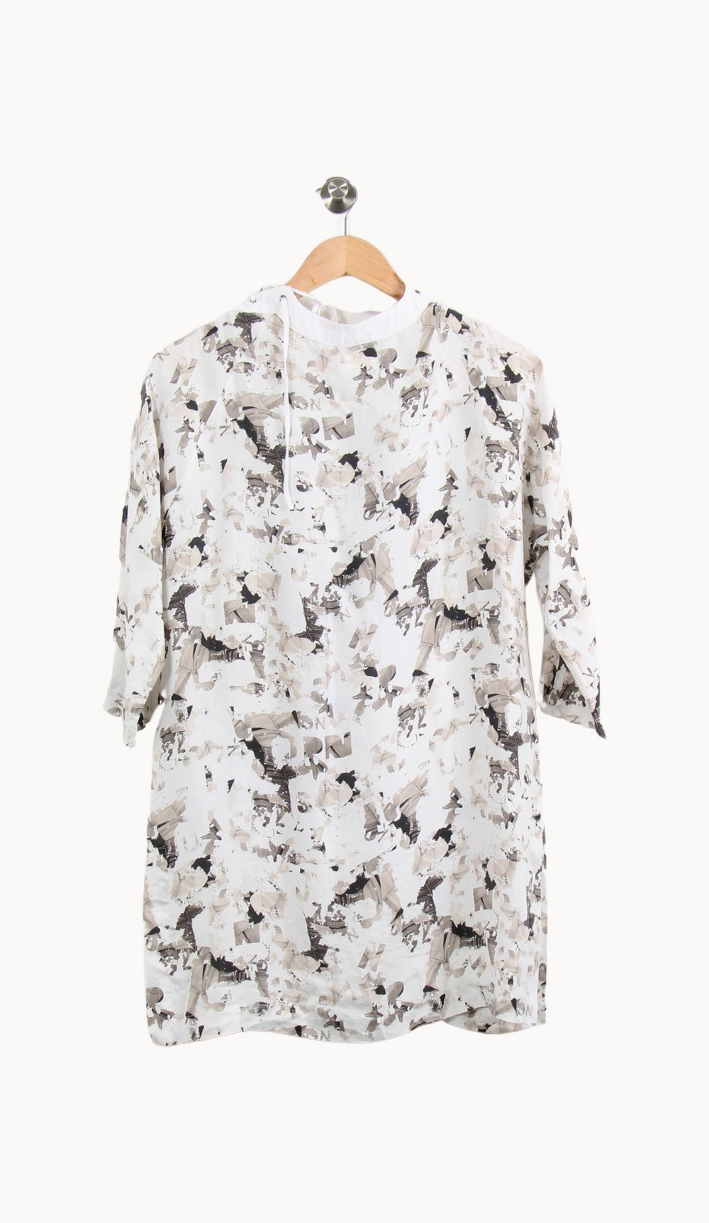 Robe Courte Blanche et Noire - Taille M/38 de la marque Max Mara | PARAD65176 - Vendu par Paradigme - Image 4