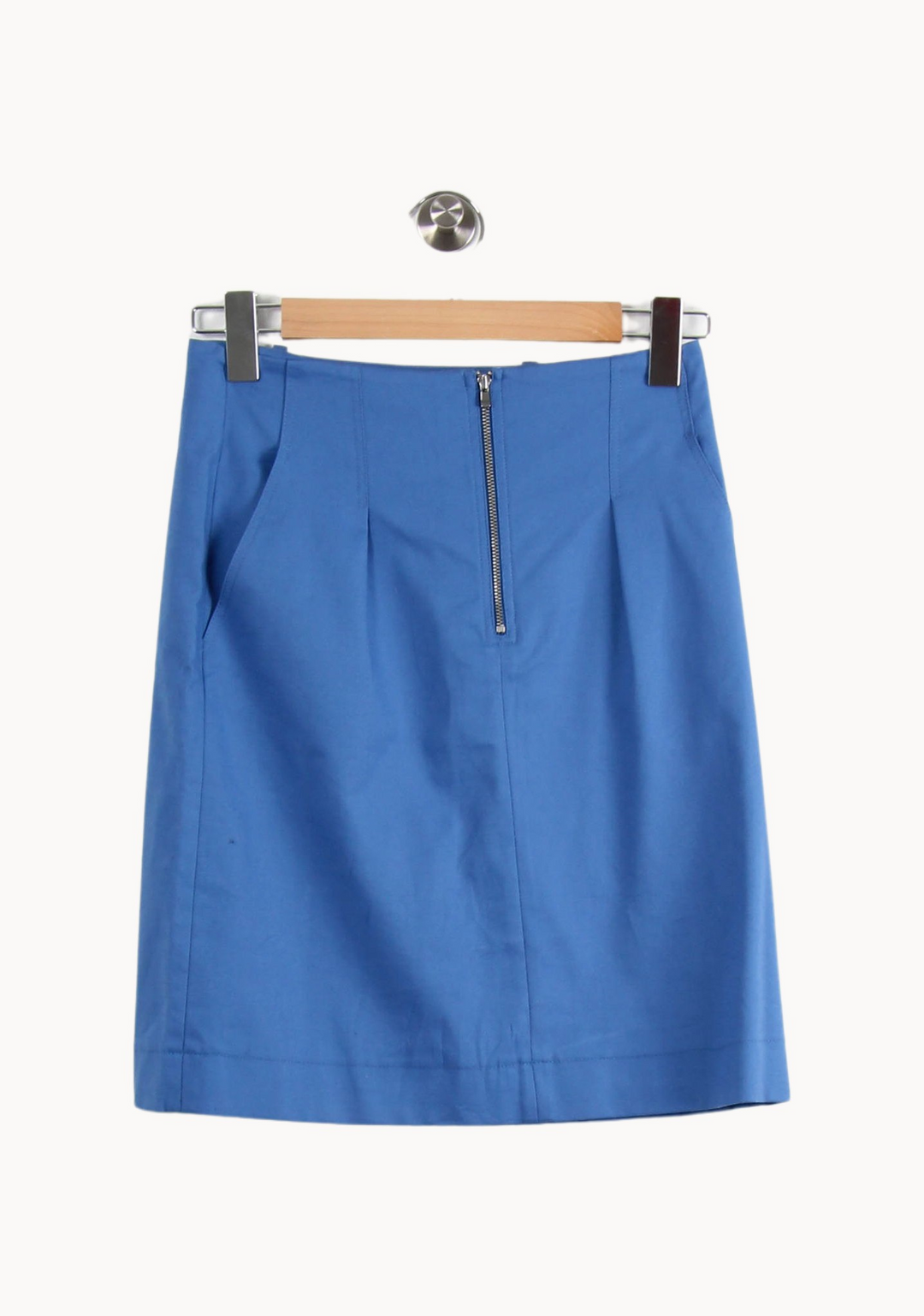 Jupe Droite Bleue - Taille M/38 de la marque Caroll | PARAD65076 - Vendu par Paradigme - Image 2