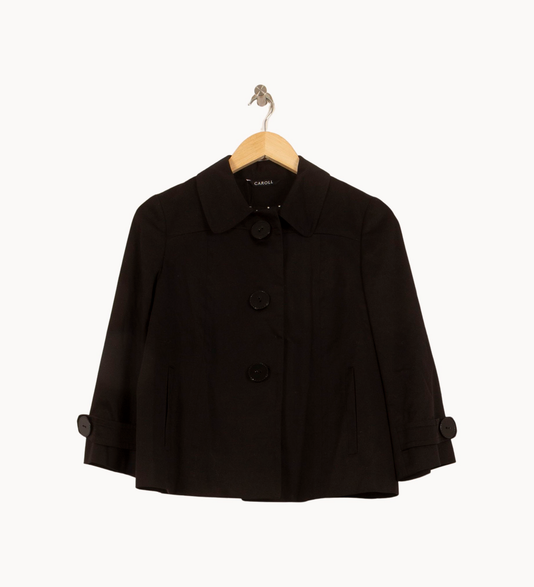 Veste Noire - Taille S/36 de la marque Caroll | PARAD39527 - Vendu par Paradigme - Image 2