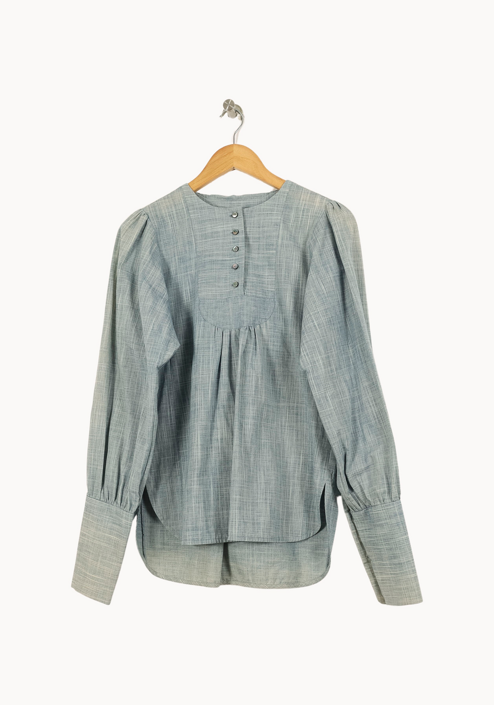 Blouse Bleue - Taille S/36 de la marque Ines de la Fressange Paris | PARAD67919 - Vendu par Paradigme - Image 2