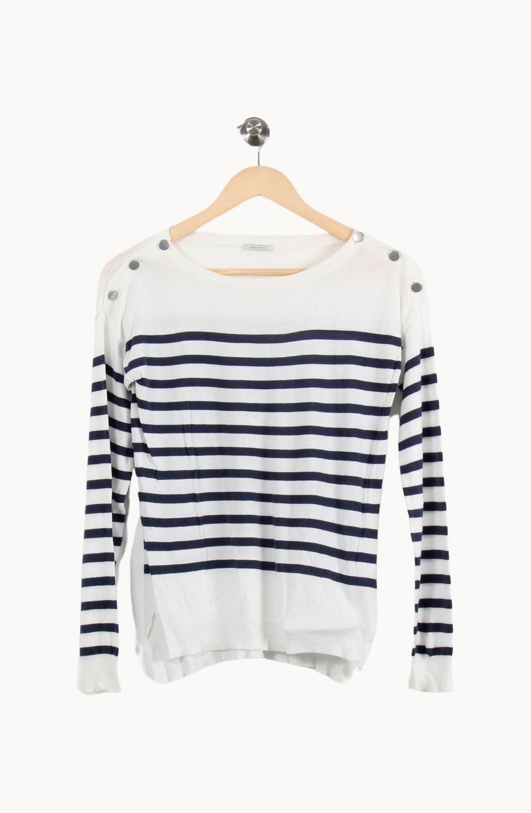 Pull Rayé Blanc et Bleu - Taille XS/34 de la marque IKKS | PARAD67875 - Vendu par Paradigme - Image 4