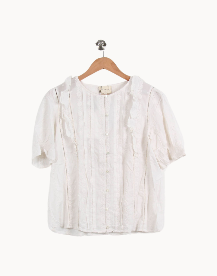 Blouse Blanche - Taille M/38 de la marque Sézane | PARAD67115 - Vendu par Paradigme - Image 2