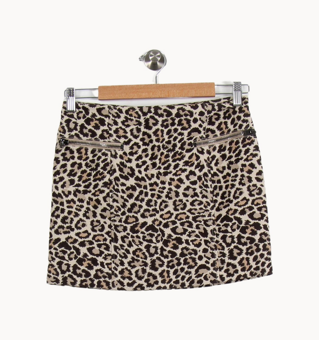 Jupe Courte Beige et Noire - Taille XS/34 de la marque Joseph | PARAD62292 - Vendu par Paradigme - Image 2