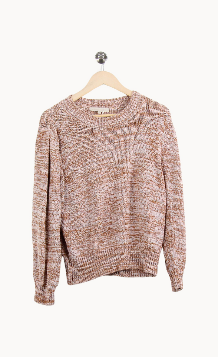Pull Marron et Blanc - Taille L/40 de la marque Vanessa Bruno | PARAD65336 - Vendu par Paradigme - Image 2