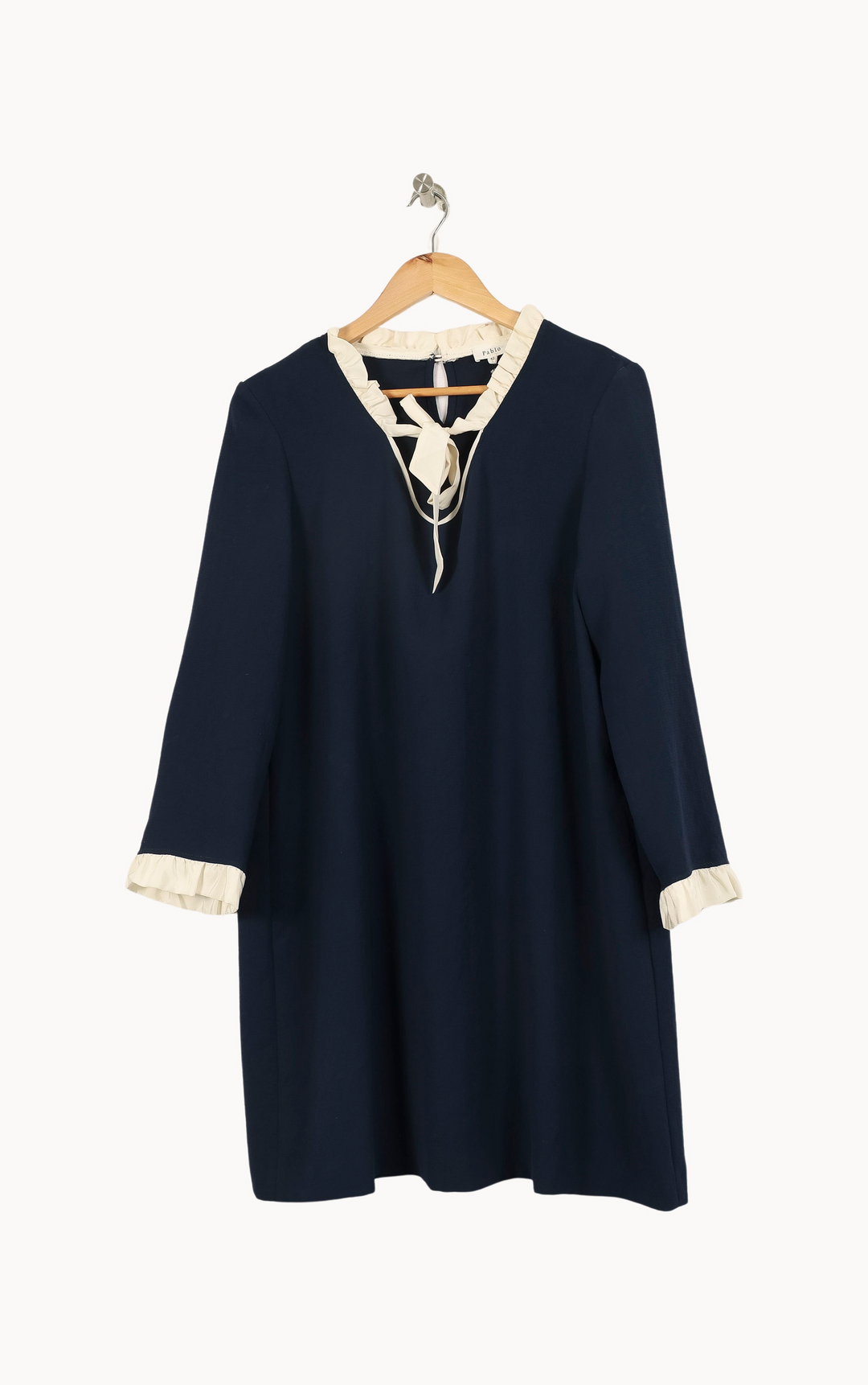 Robe Midi Bleu et Écru - Taille XL/42 de la marque Pablo | PARAD54713 - Vendu par Paradigme - Image 2