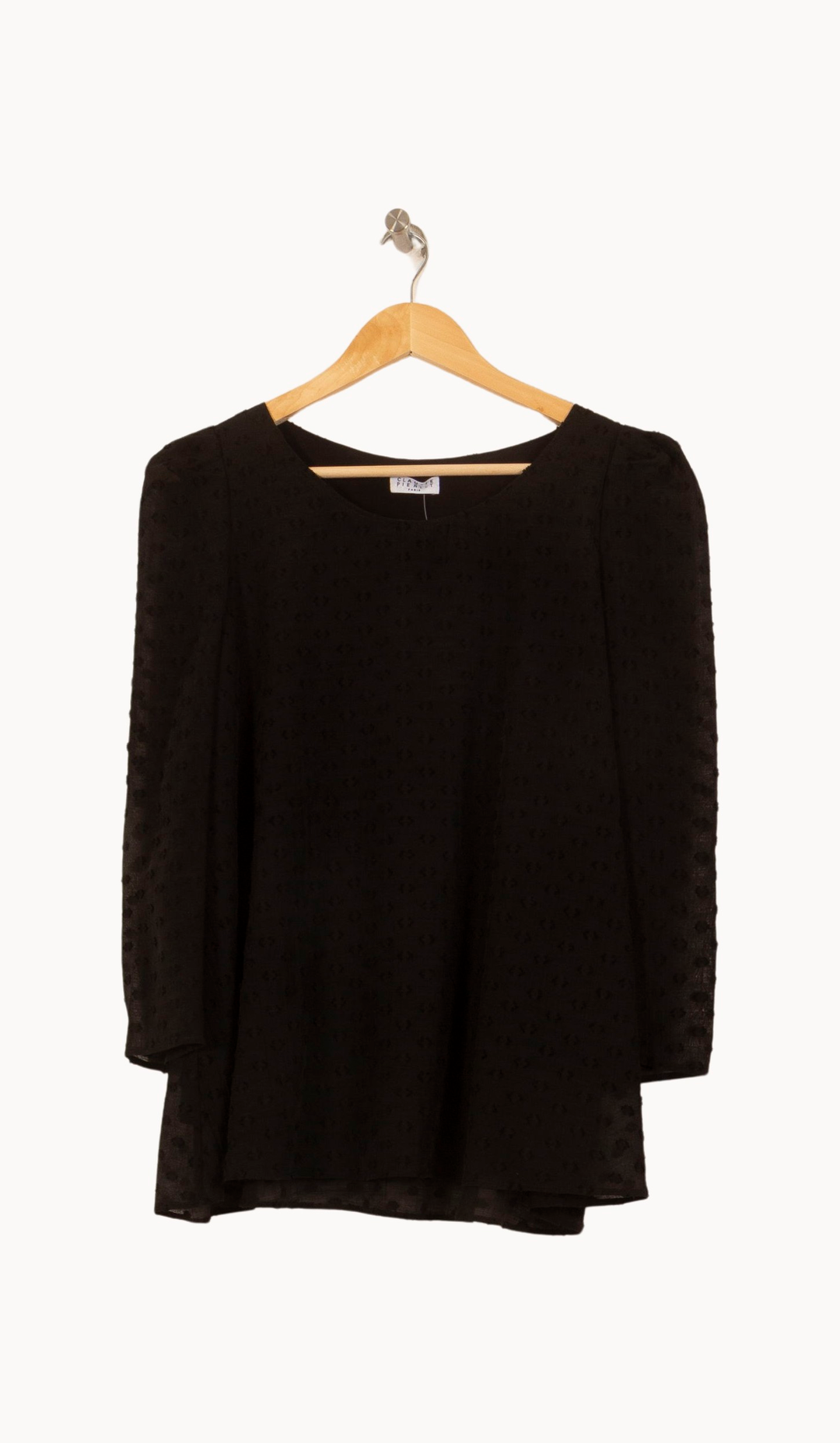 Blouse Noire - Taille L/40 de la marque Claudie Pierlot | PARAD34848 - Vendu par Paradigme - Image 2