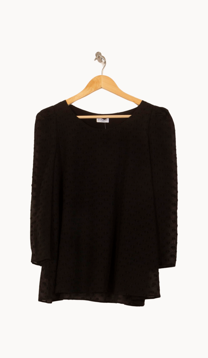 Blouse Noire - Taille L/40 de la marque Claudie Pierlot | PARAD34848 - Vendu par Paradigme - Image 2