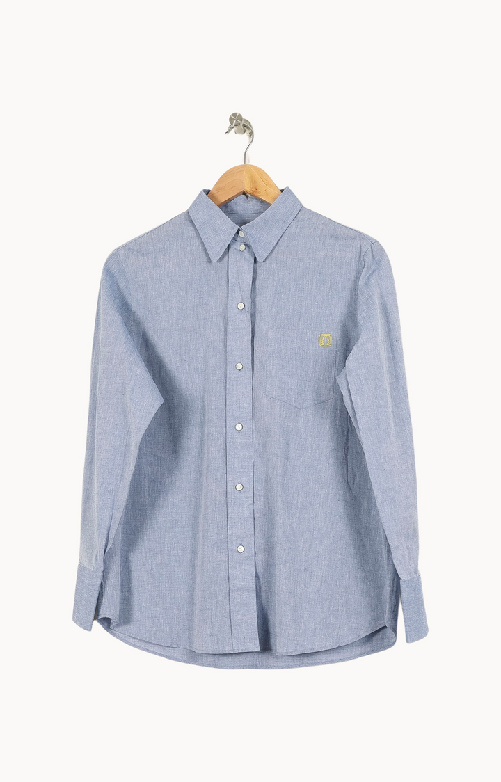 Chemise Bleue - Taille S/36 de la marque Ines de la Fressange Paris | PARAD67918 - Vendu par Paradigme - Image 2