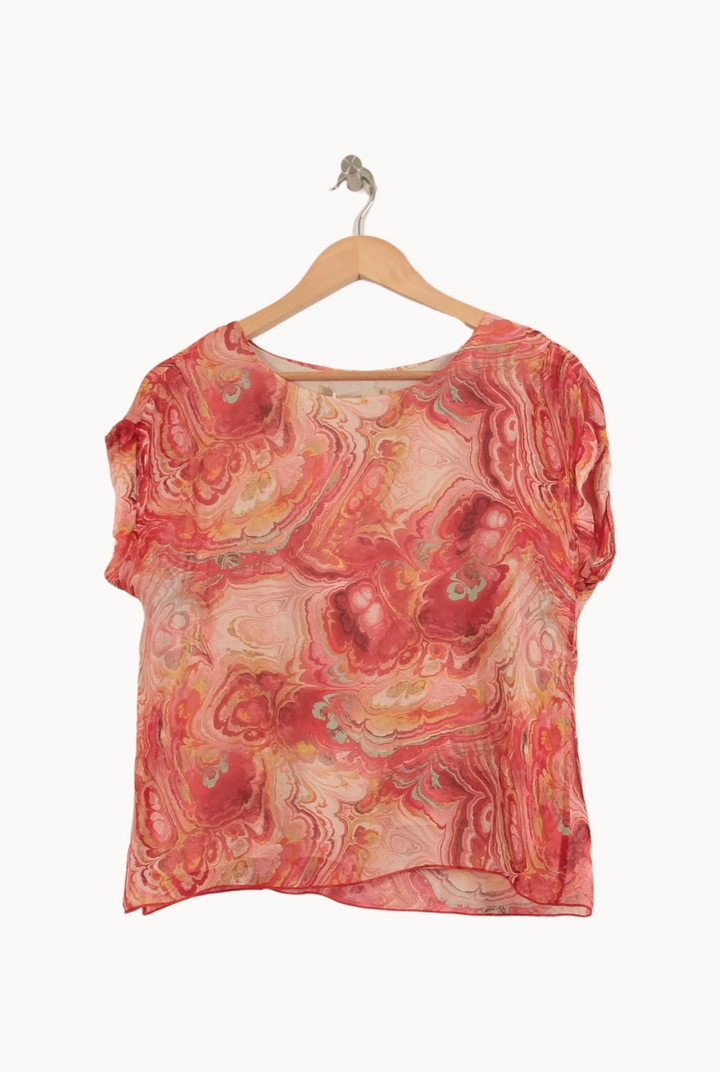 Blouse Rouge et Rose - Taille M/38 de la marque La Fée Maraboutée | PARAD63886 - Vendu par Paradigme - Image 2