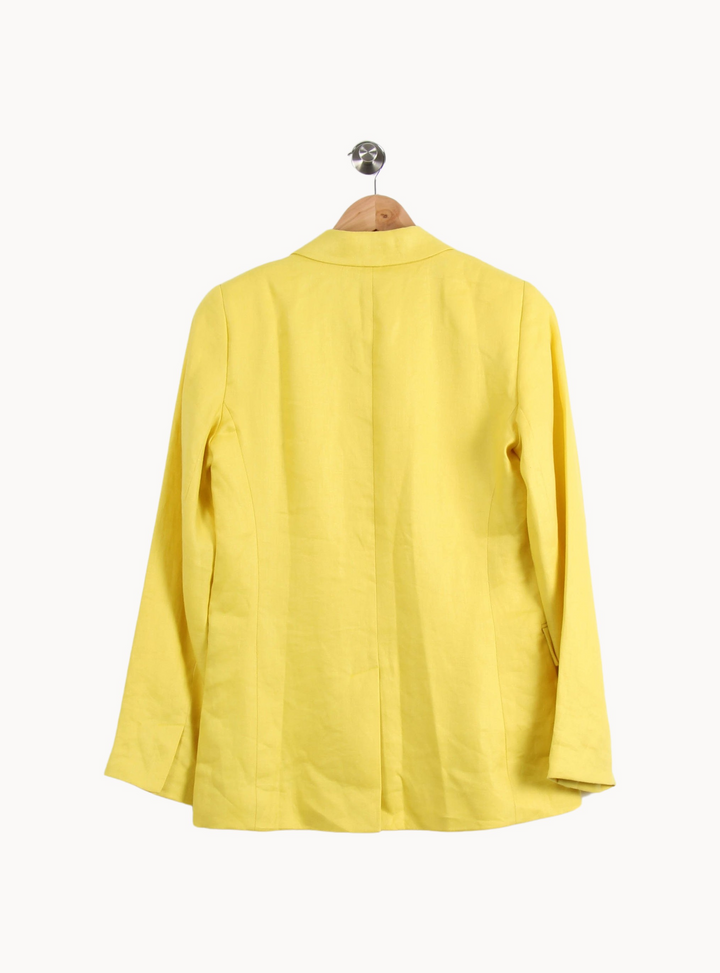 Blazer Jaune - Taille S/36 de la marque Caroll | PARAD66502 - Vendu par Paradigme - Image 4
