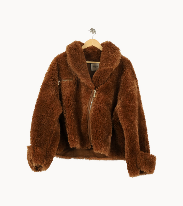 Blouson Marron - Taille S/36 de la marque Bérénice | PARAD67570 - Vendu par Paradigme - Image 2
