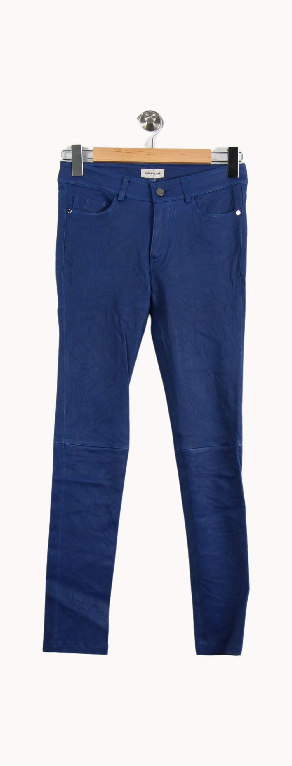 Pantalon Cuir Bleu - Taille S/36 de la marque Zadig&Voltaire | PARAD67623 - Vendu par Paradigme - Image 2