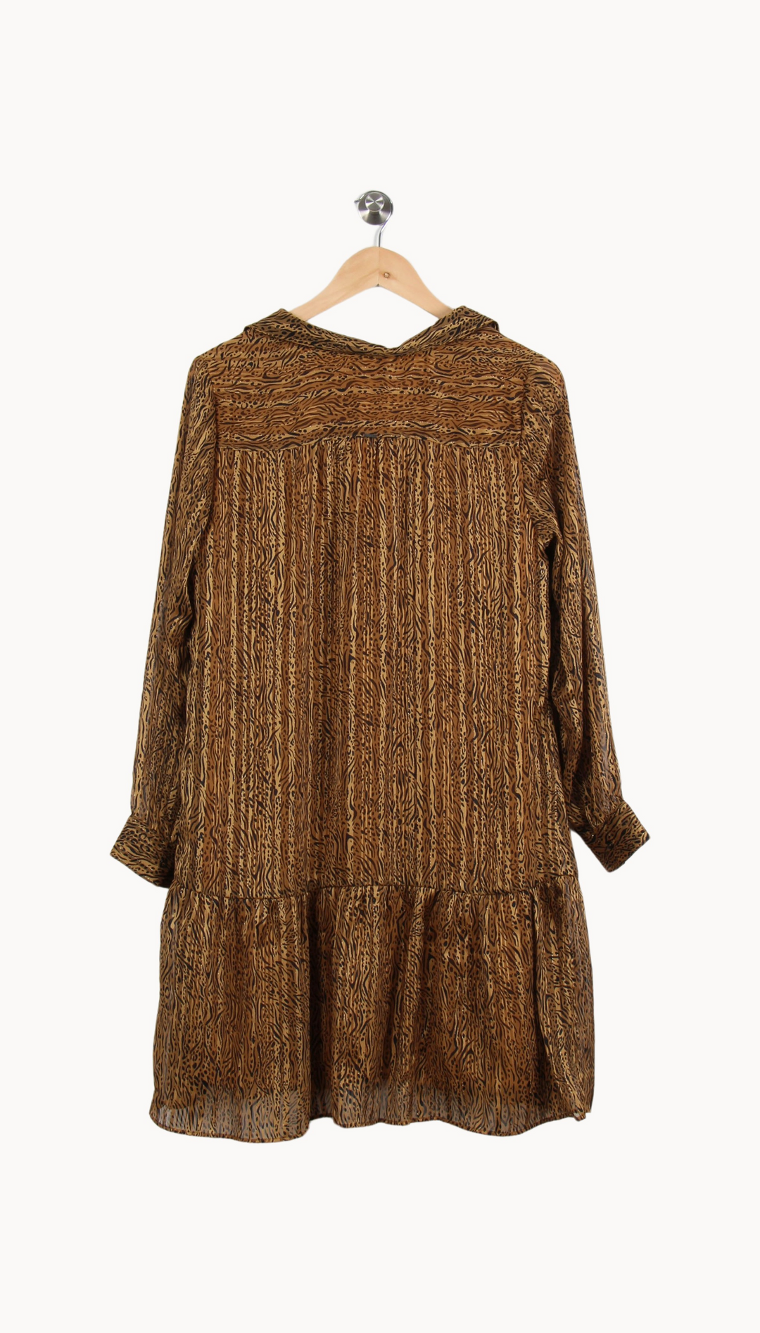 Robe Courte Marron et Noir - Taille L/40 de la marque IKKS | PARAD62320 - Vendu par Paradigme - Image 4