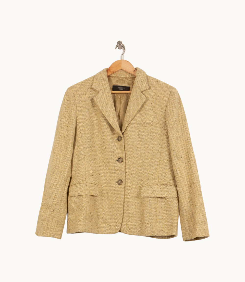 Blazer Jaune - Taille XXL/44 de la marque Max Mara | PARAD65104 - Vendu par Paradigme - Image 2