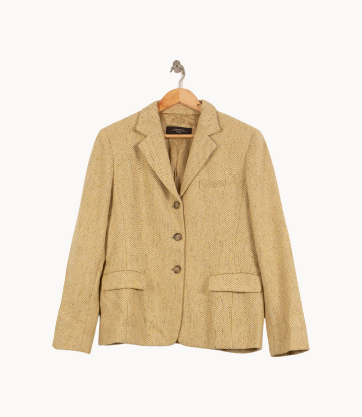 Blazer Jaune - Taille XXL/44 de la marque Max Mara | PARAD65104 - Vendu par Paradigme - Image 2