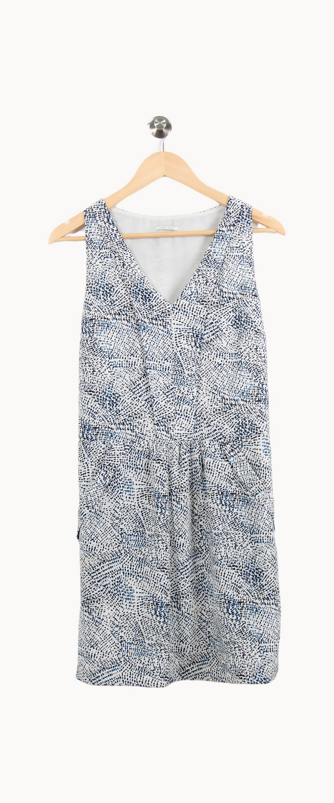 Robe Midi Blanche et Bleue - Taille M/38 de la marque IKKS | PARAD64370 - Vendu par Paradigme - Image 2