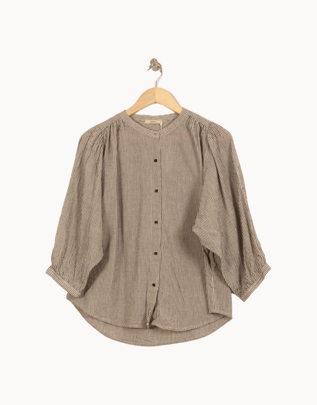 Blouse Beige et Noire - Taille S/36 de la marque Sessùn | PARAD63116 - Vendu par Paradigme - Image 2