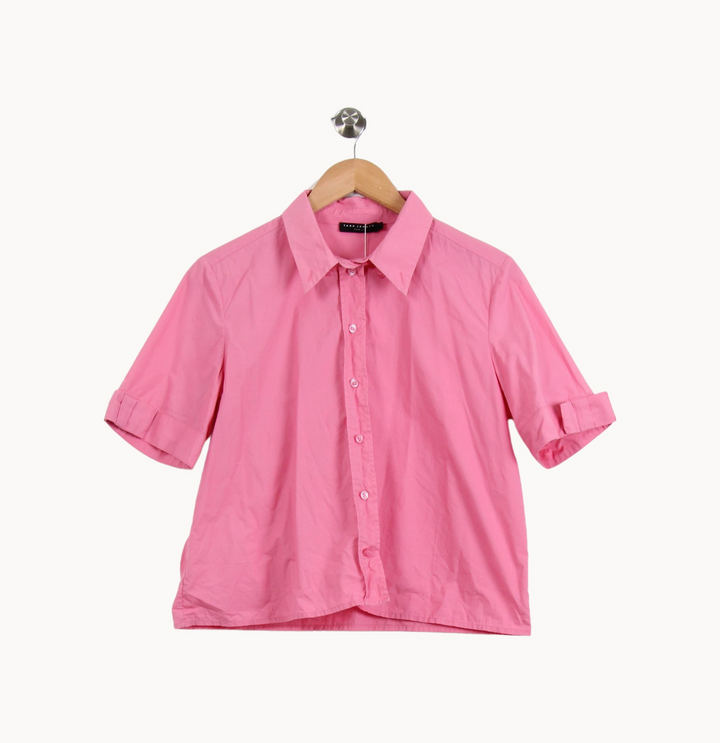 Chemise Rose - Taille M/38 de la marque Tara Jarmon | PARAD67087 - Vendu par Paradigme - Image 2