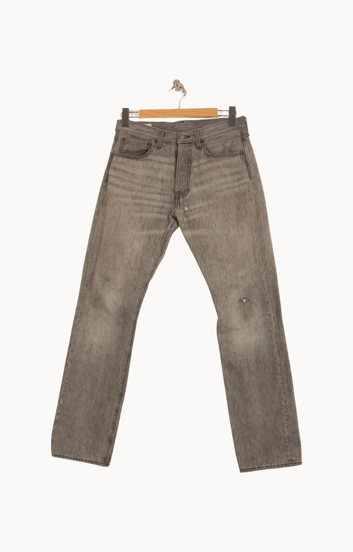 Jean Droit Gris - Taille L/40 de la marque Levi's | PARAD48037 - Vendu par Paradigme - Image 2