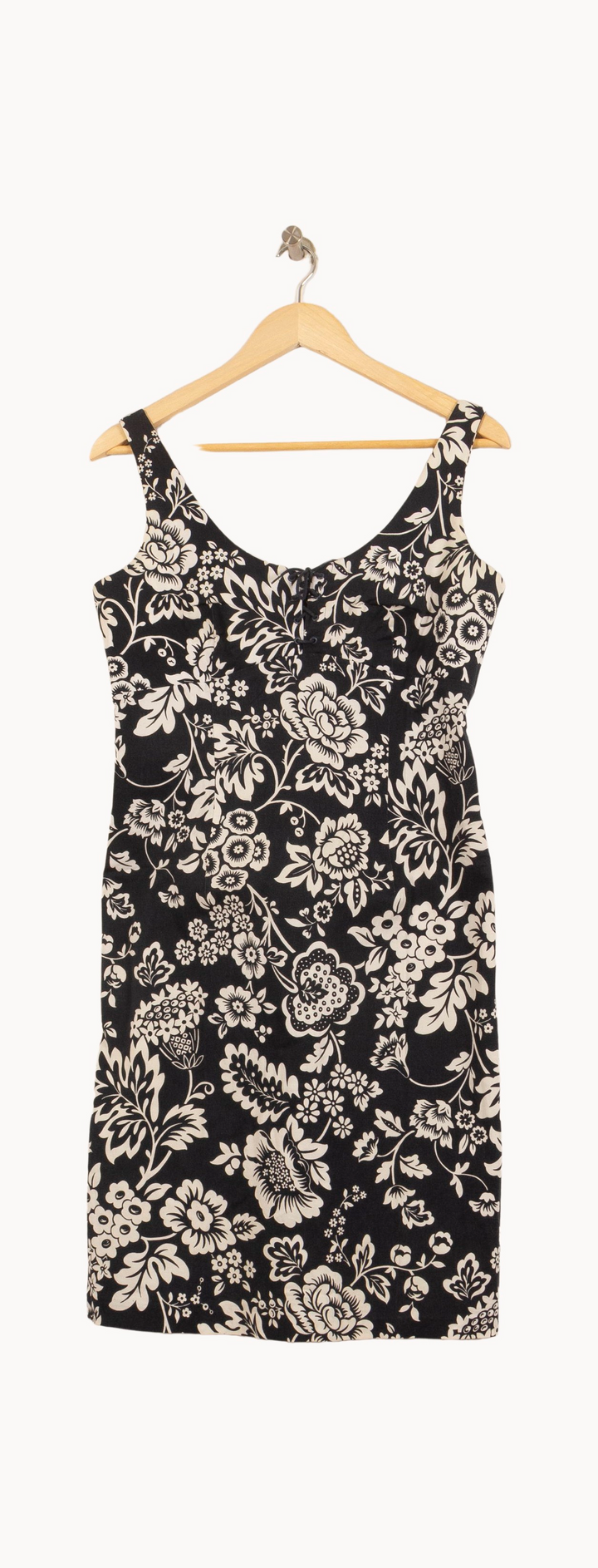 Robe Fleurie Noire et Blanche - Taille L/40 de la marque Gerard Darel | PARAD44919 - Vendu par Paradigme - Image 2
