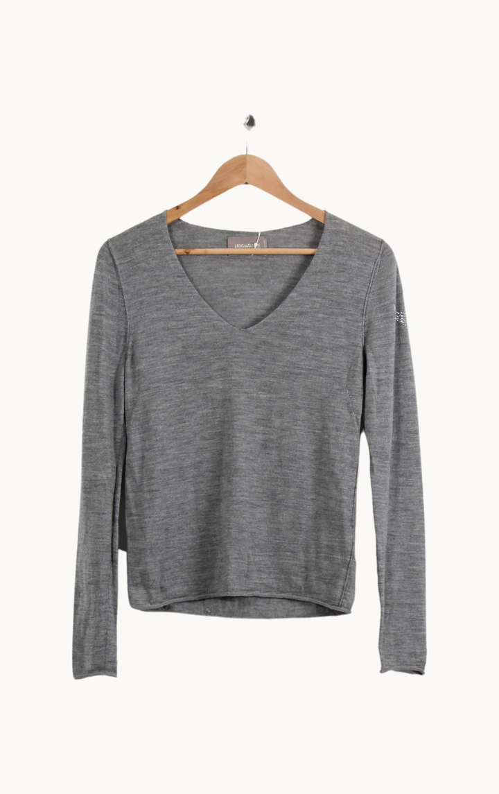 Pull Gris - Taille S/36 de la marque Zadig&Voltaire | PARAD67628 - Vendu par Paradigme - Image 2