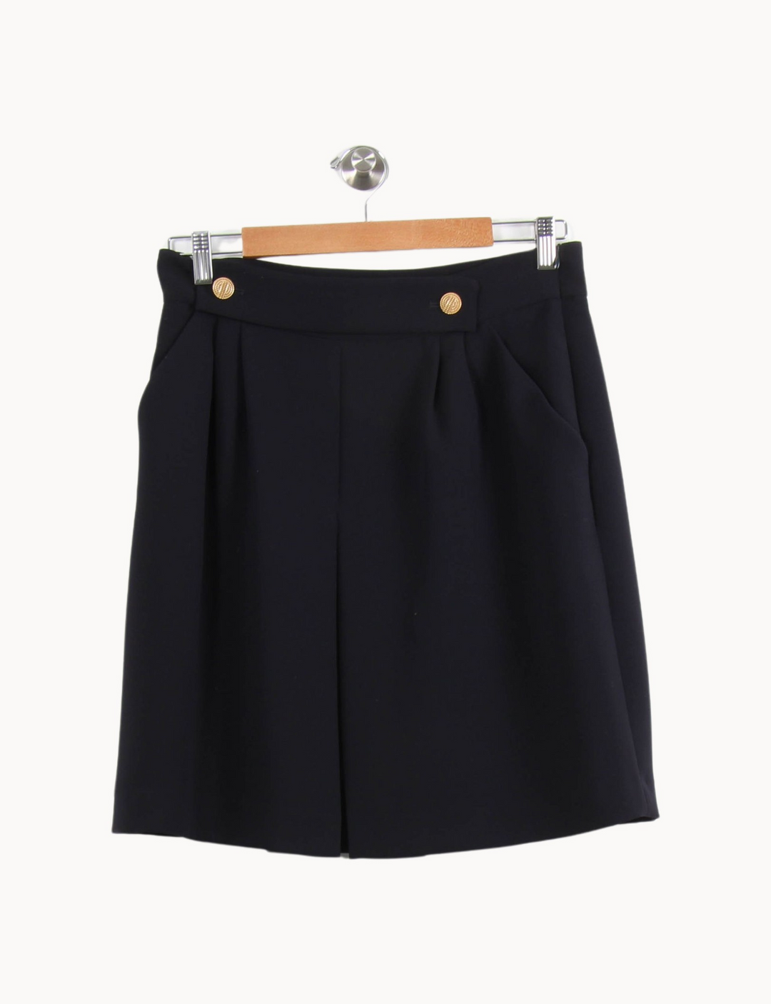 Jupe Courte Bleue - Taille L/40 de la marque Tara Jarmon | PARAD64194 - Vendu par Paradigme - Image 2