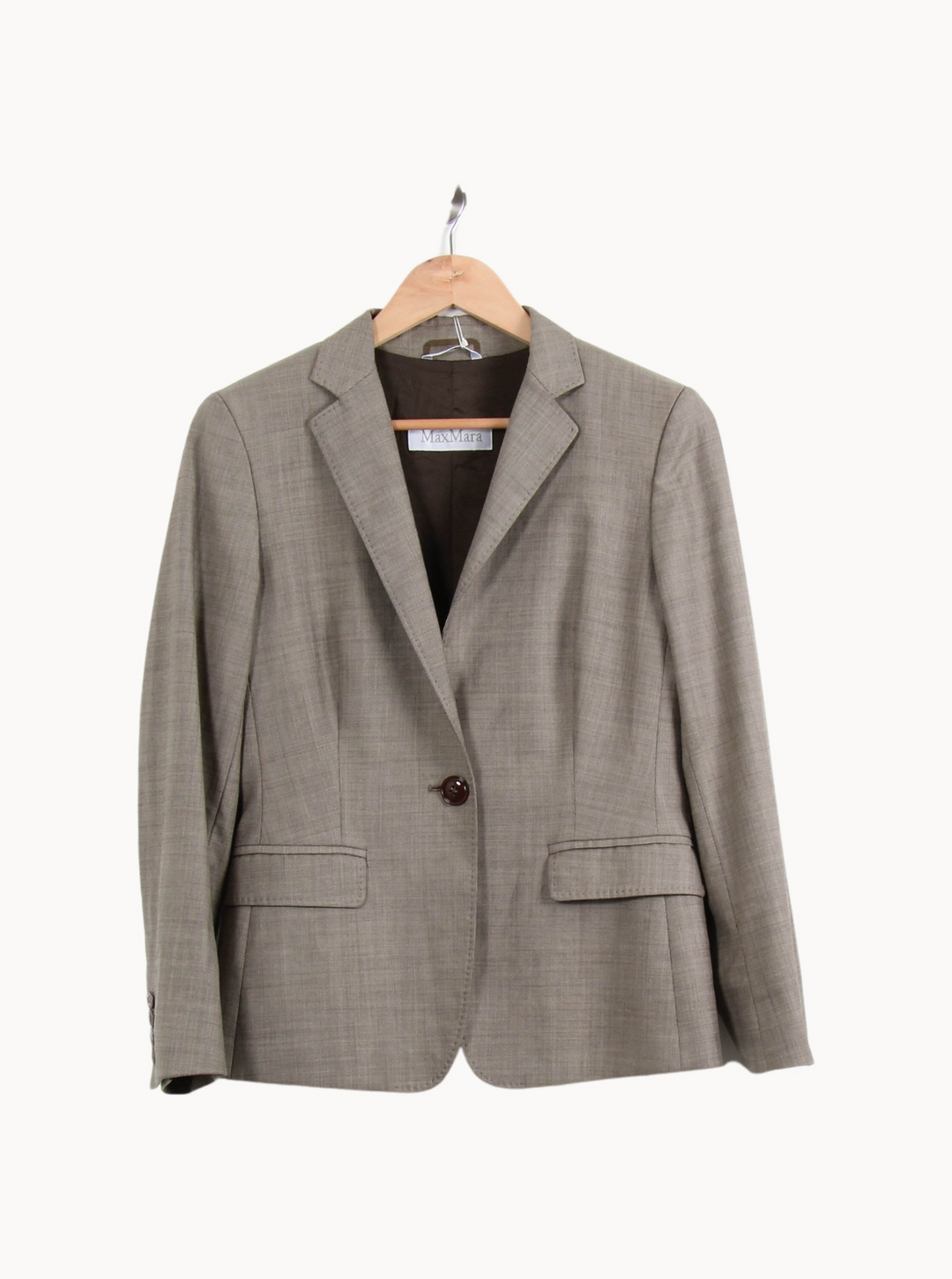 Blazer Gris - Taille M/38 de la marque Max Mara | PARAD64886 - Vendu par Paradigme - Image 2