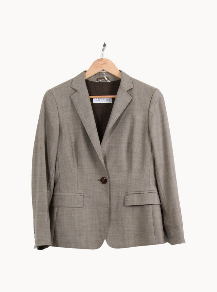 Blazer Gris - Taille M/38 de la marque Max Mara | PARAD64886 - Vendu par Paradigme - Image 2