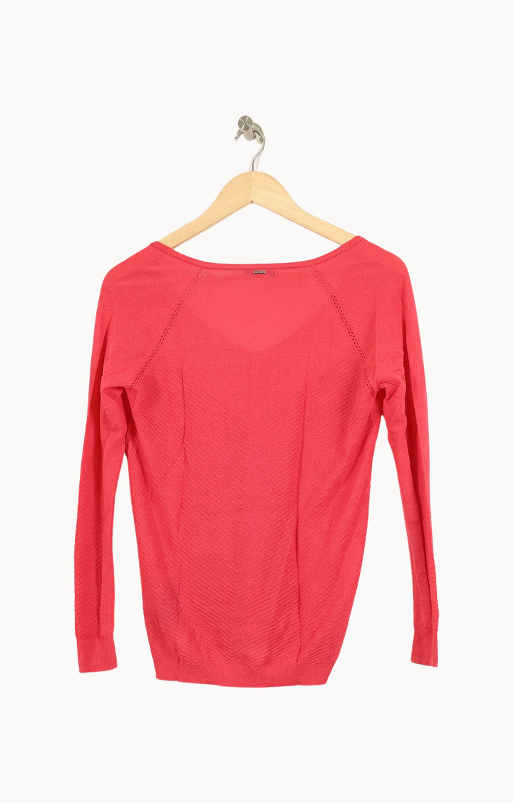 Pull Rouge - Taille XS/34 de la marque IKKS | PARAD69275 - Vendu par Paradigme - Image 4