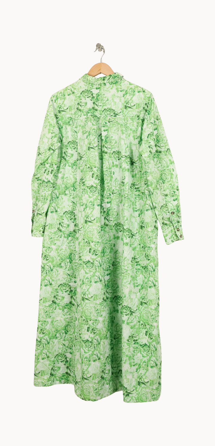 Robe Chemisier Longue Verte - Taille L/40 de la marque Ganni | PARAD54724 - Vendu par Paradigme - Image 4