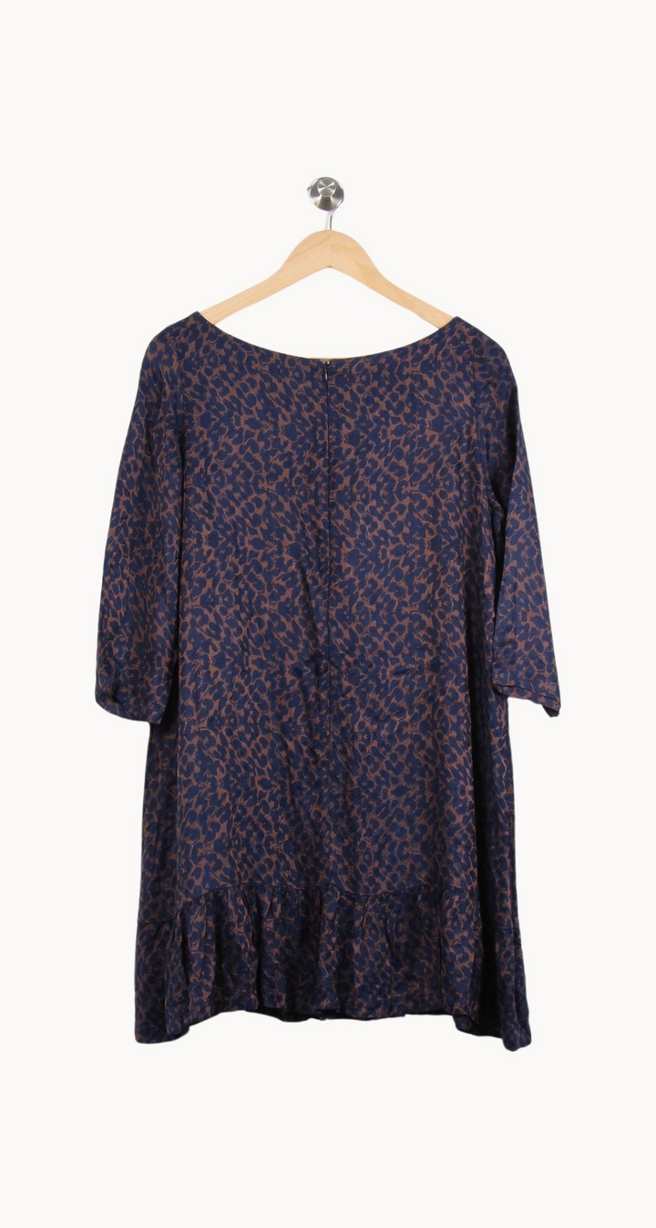 Robe Midi Bleu et Marron - Taille M/38 de la marque Sézane | PARAD53510 - Vendu par Paradigme - Image 4