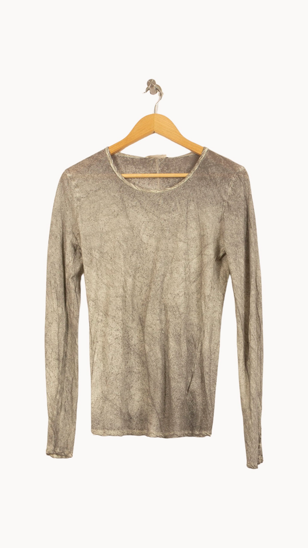 Tee-shirt Manches Longues Gris - Taille L/40 de la marque American Vintage | PARAD44967 - Vendu par Paradigme - Image 2