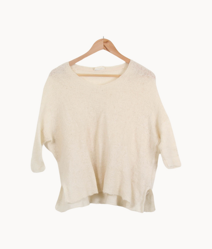 Pull Beige - Taille XS/34 de la marque American Vintage | PARAD53998 - Vendu par Paradigme - Image 2
