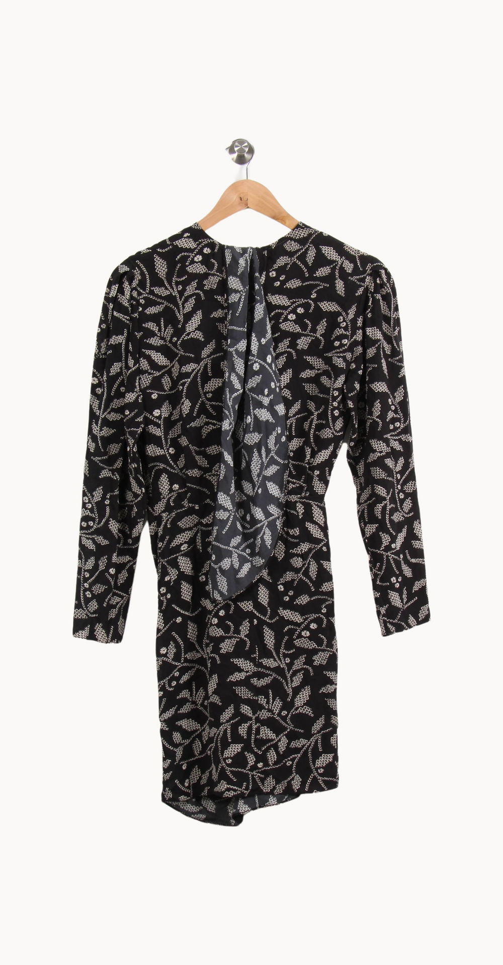 Robe noire à motifs - Taille XS/34 de la marque Isabel Marant étoile | PARAD47702 - Vendu par Paradigme - Image 4