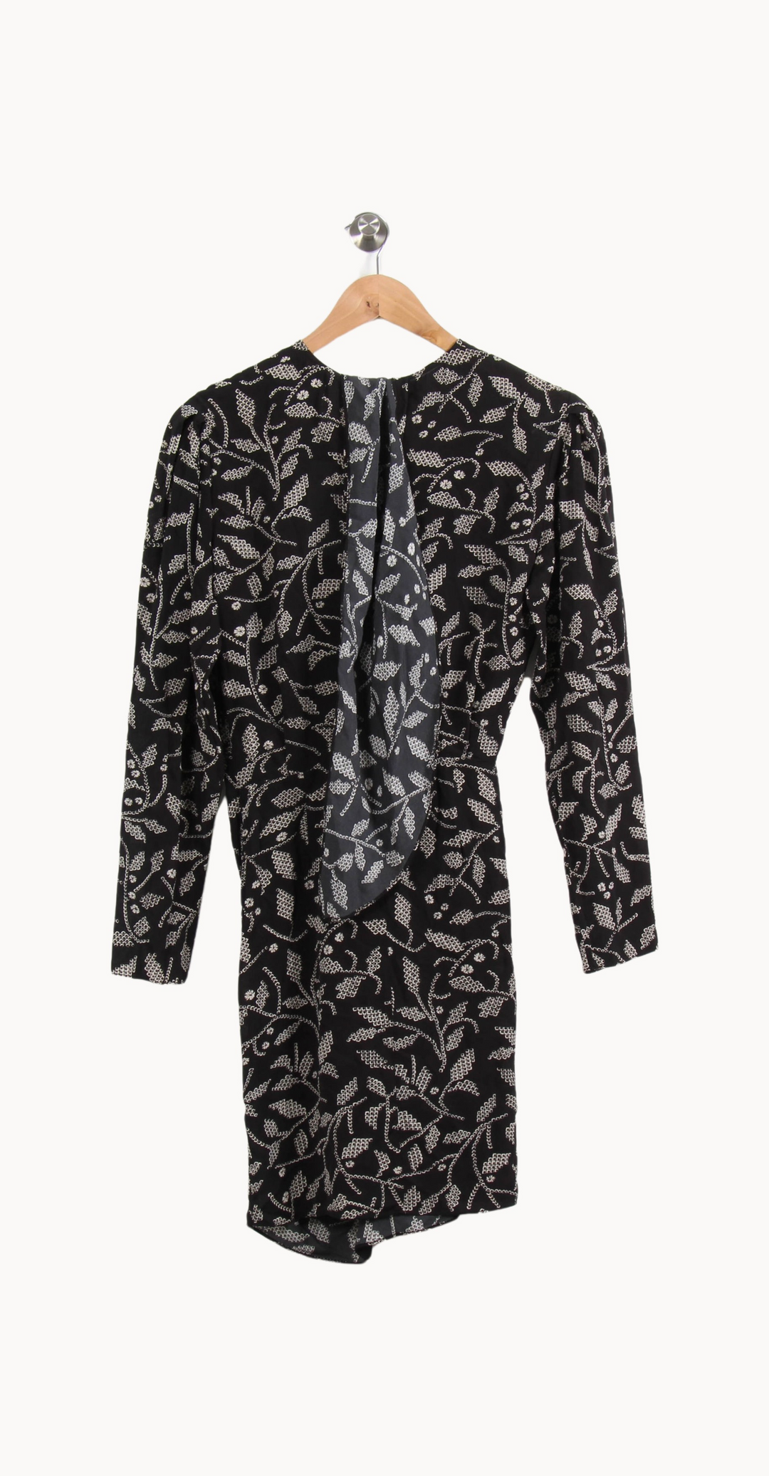 Robe noire à motifs - Taille XS/34 de la marque Isabel Marant étoile | PARAD47702 - Vendu par Paradigme - Image 4