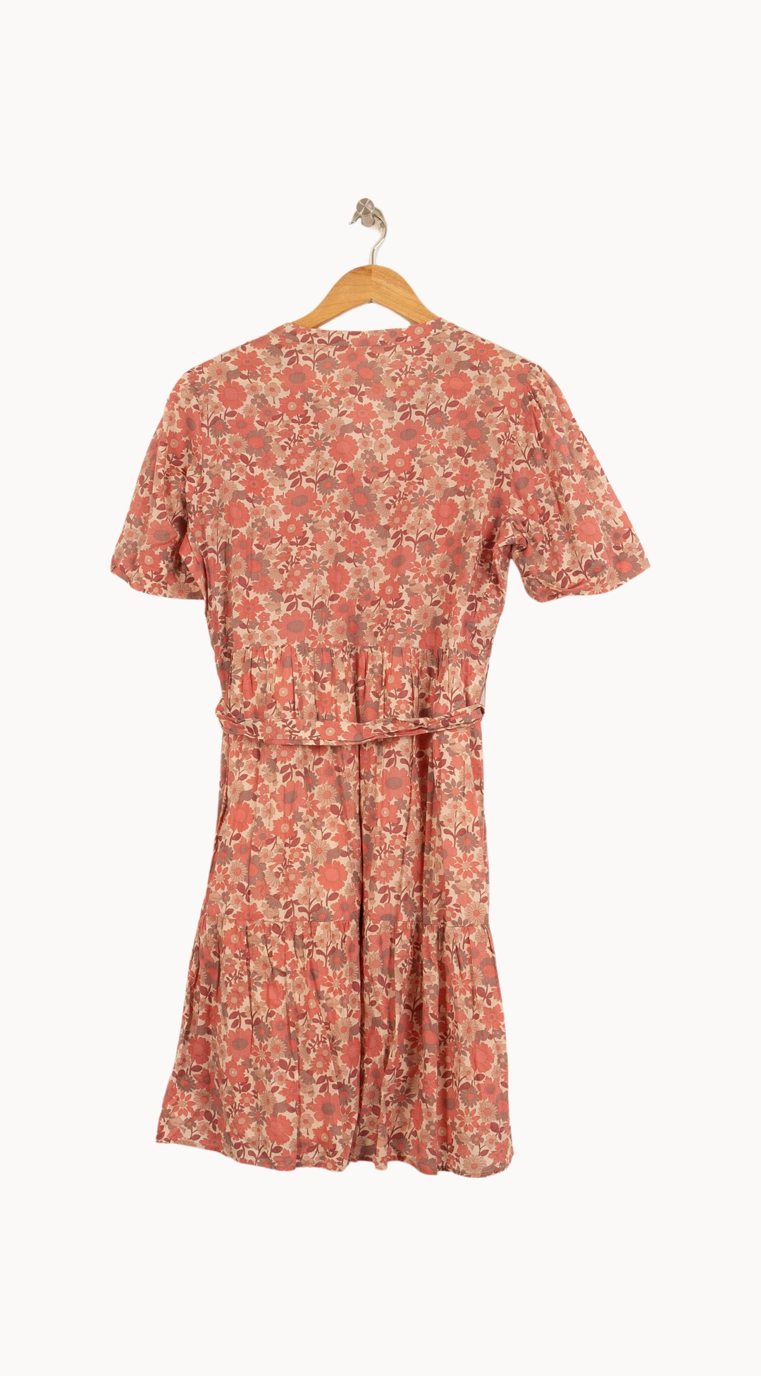 Robe Fleurie Rose et Beige - Taille XL/42 de la marque Pablo | PARAD50155 - Vendu par Paradigme - Image 4