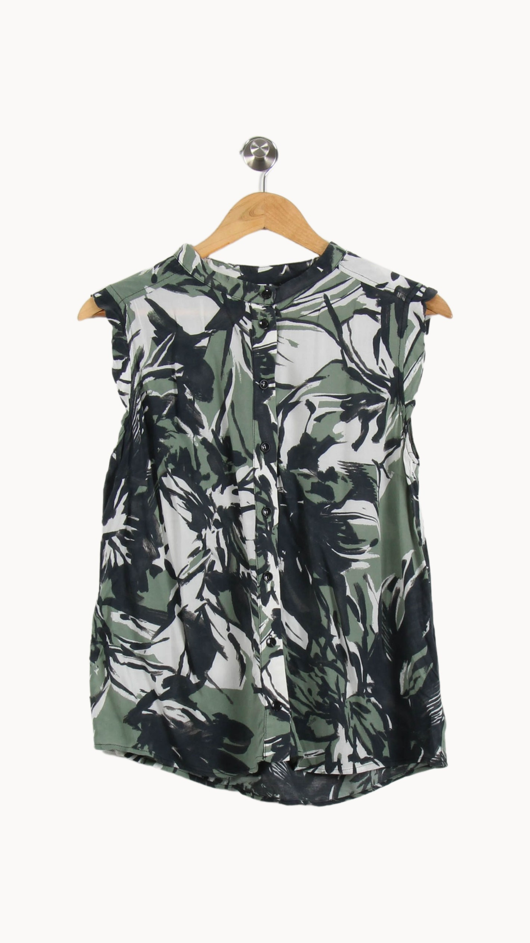 Blouse Verte et Noire - Taille L/40 de la marque La Fée Maraboutée | PARAD62341 - Vendu par Paradigme - Image 2