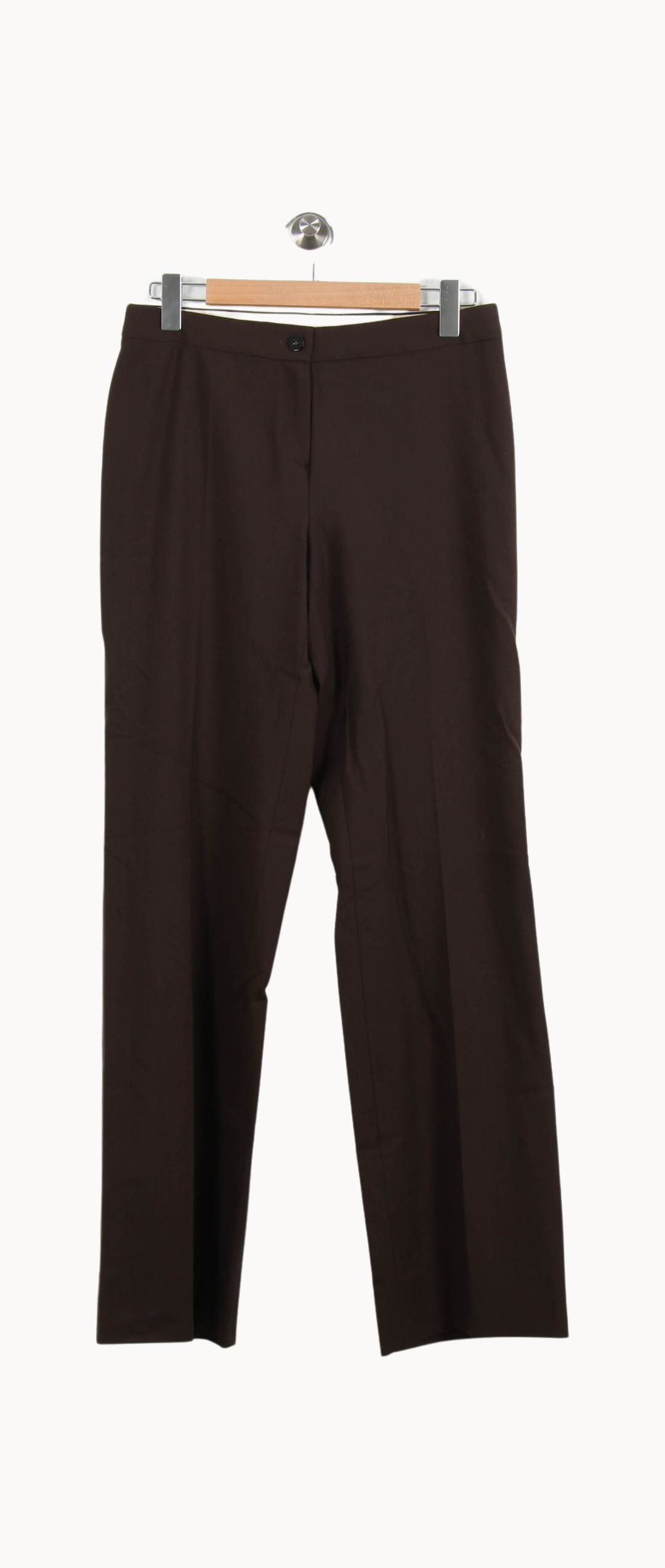 Pantalon Marron - Taille XL/42 de la marque Max Mara | PARAD50411 - Vendu par Paradigme - Image 2