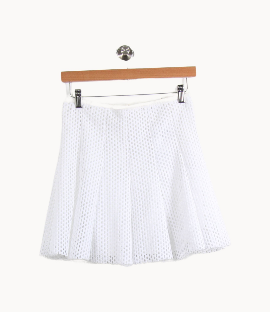 Jupe Plissée Blanche - Taille M/38 de la marque Sandro | PARAD65383 - Vendu par Paradigme - Image 2