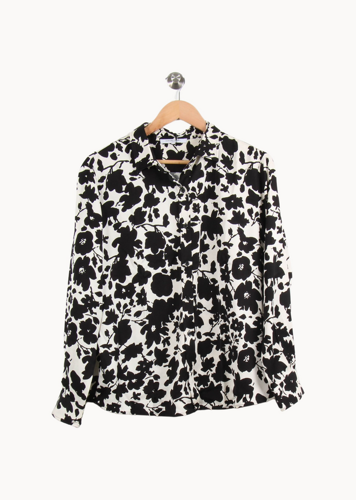 Chemise Blanche et Noire - Taille L/40 de la marque Gerard Darel | PARAD52483 - Vendu par Paradigme - Image 2