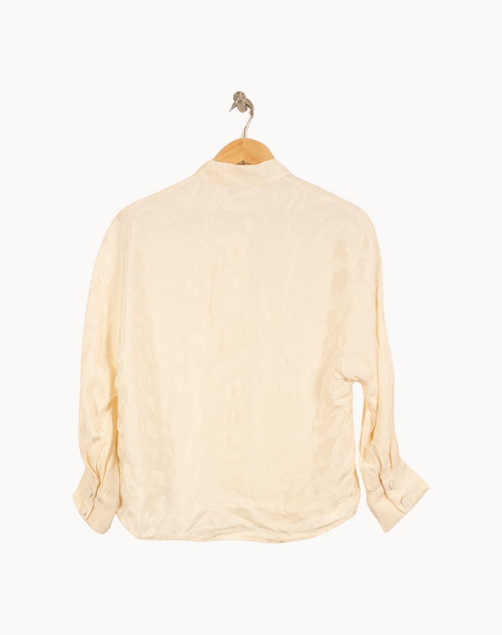 Blouse Beige - Taille S/36 de la marque Claudie Pierlot | PARAD51429 - Vendu par Paradigme - Image 4